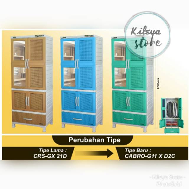 Lemari Plastik Napolly Cabro G11 X D2C