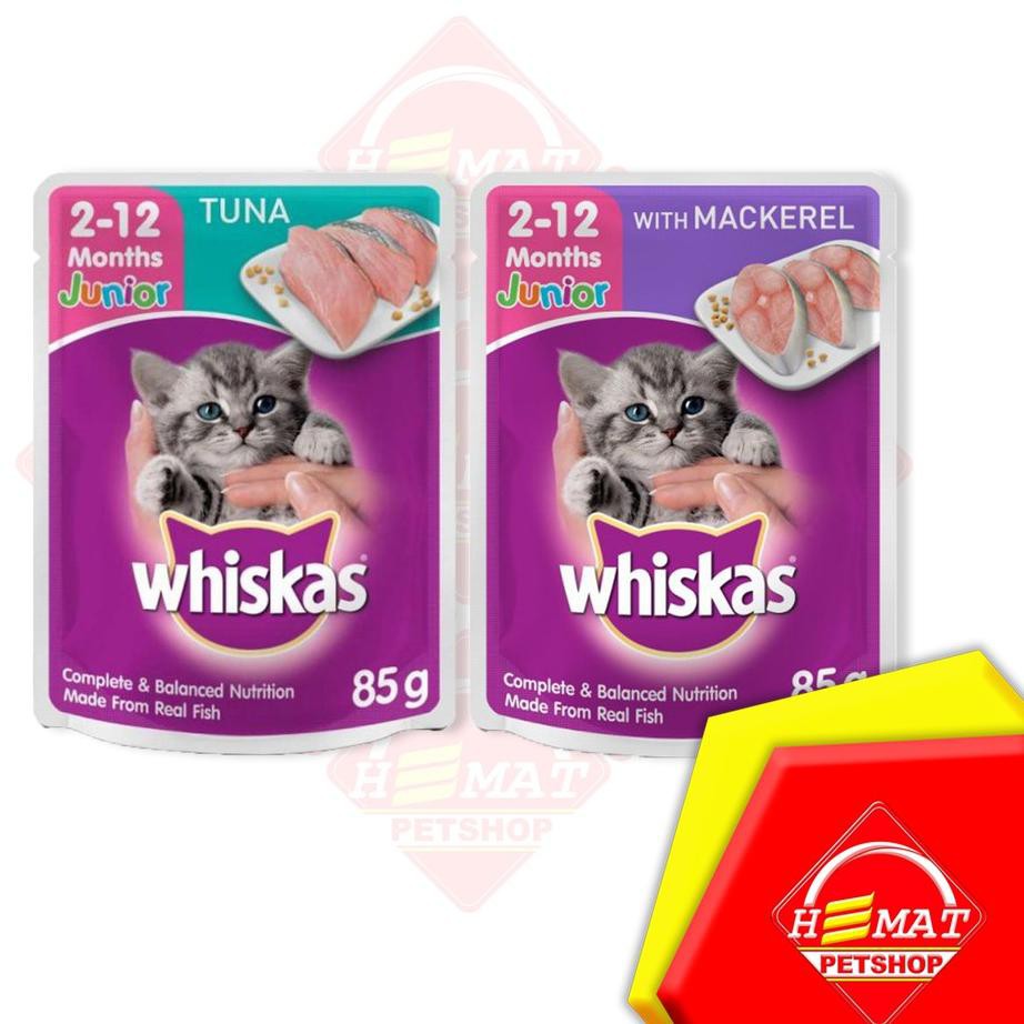 Produk Bukan Kaleng-Kaleng Whiskas Junior Tuna Pouch 85 Gram / Whiskas Junior Mackerel / Wet Food /