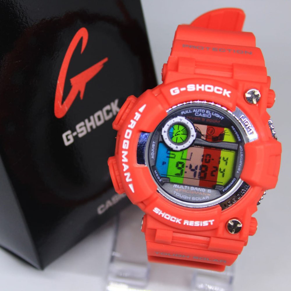 JAM TANGAN PRIA G SHOCK FROGMAN DIGITAL RED