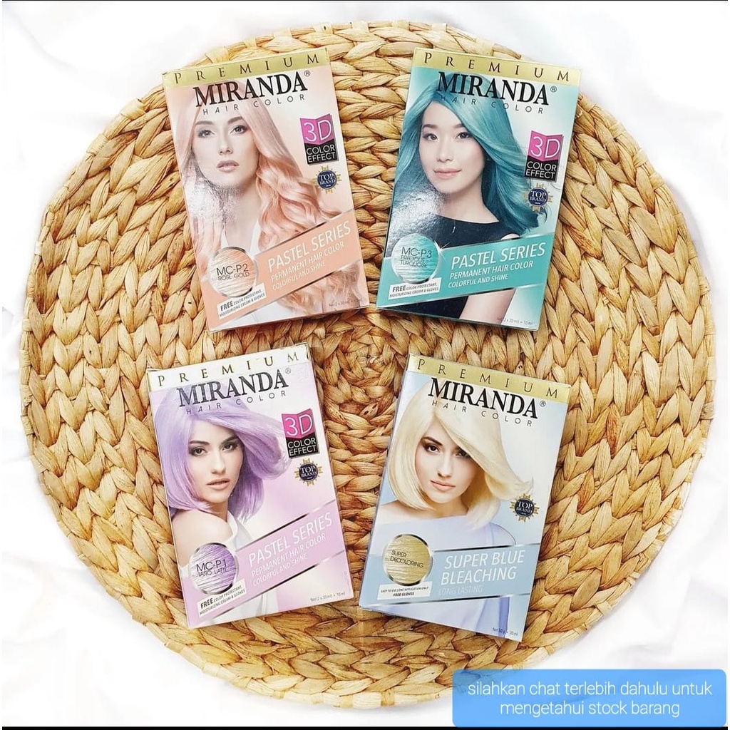 Jual Semir Rambut Miranda Hair Colour Pastel Series D Pewarna Rambut Shopee Indonesia