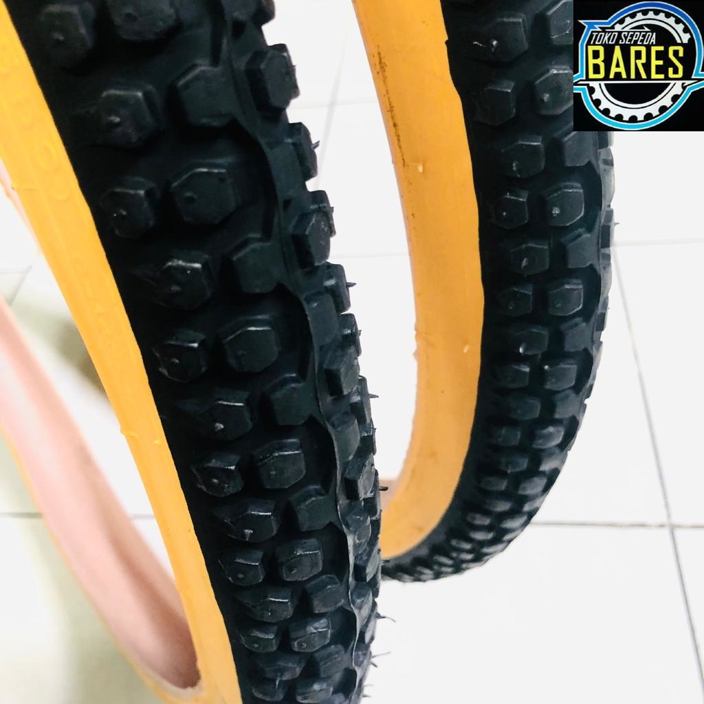 Ban Luar Sepeda MTB / Mini CTB Swallow 26 x 1.75 Hitam Kuning