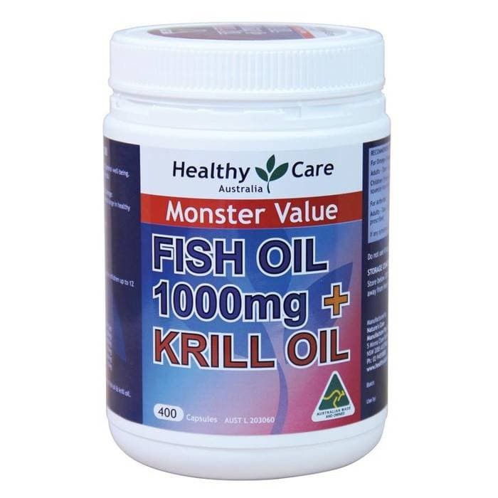 Healty Care Krill Oil   Omega 3 Fish Oil 1000mg 400 Kapsul