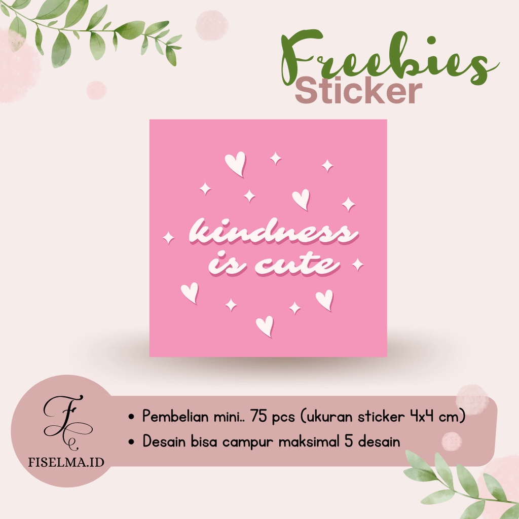 

Sticker Lucu Freebie Online Shop (Min. 70 pcs)