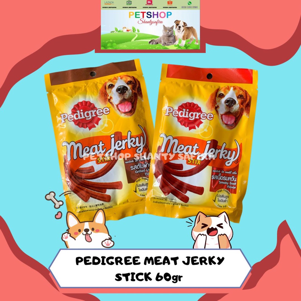 SNACK ANJING PEDIGREE MEAT JERKY STICK 60 GRAM