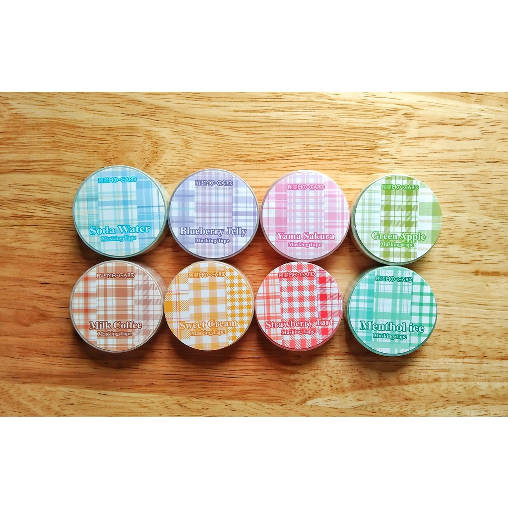 

[DUMBLE] WASHI TAPE MASKING TAPE SELOTIP 15 MM 1 ROLL DIY DIARY DECORATION VINTAGE PLAID PATTERN