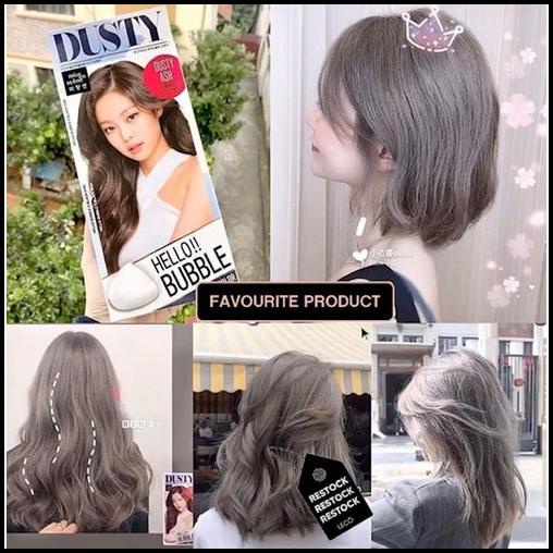 Mise En Scene Hello Bubble Hair Coloring Dusty Ash Cat Rambut Abu
