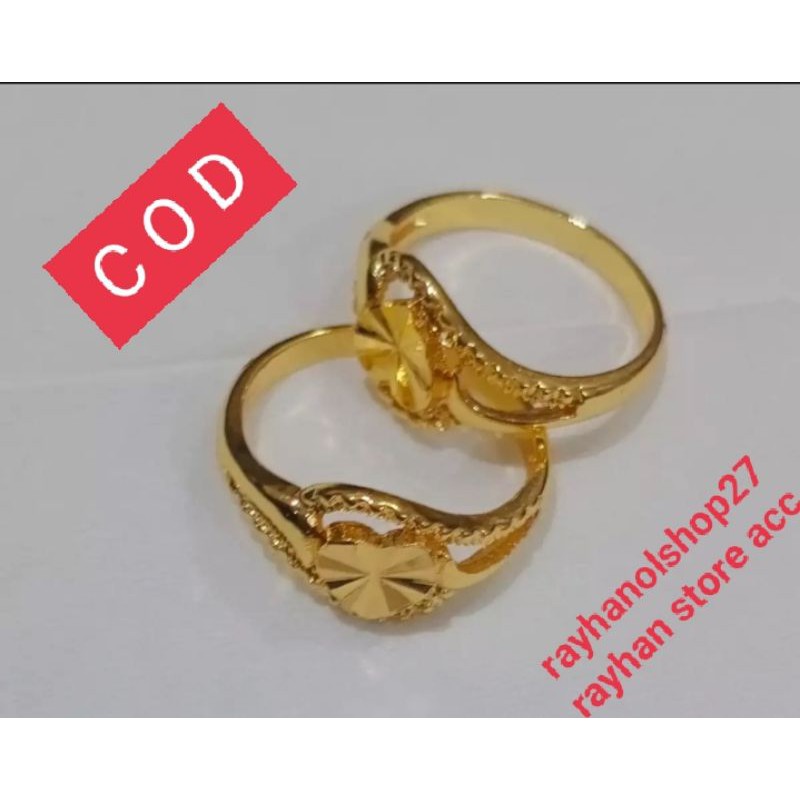 Cincin wanita dewasa Beli satu free satu mewah elegan