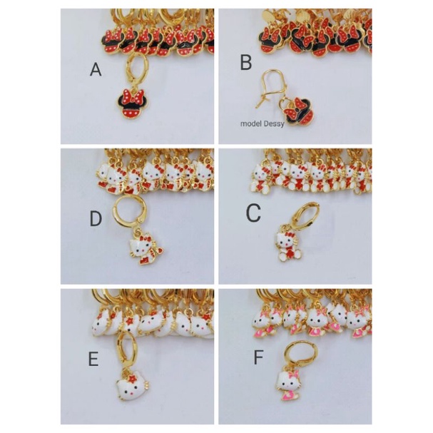 Rsdr132. Anting xuping anak anak lapis emas