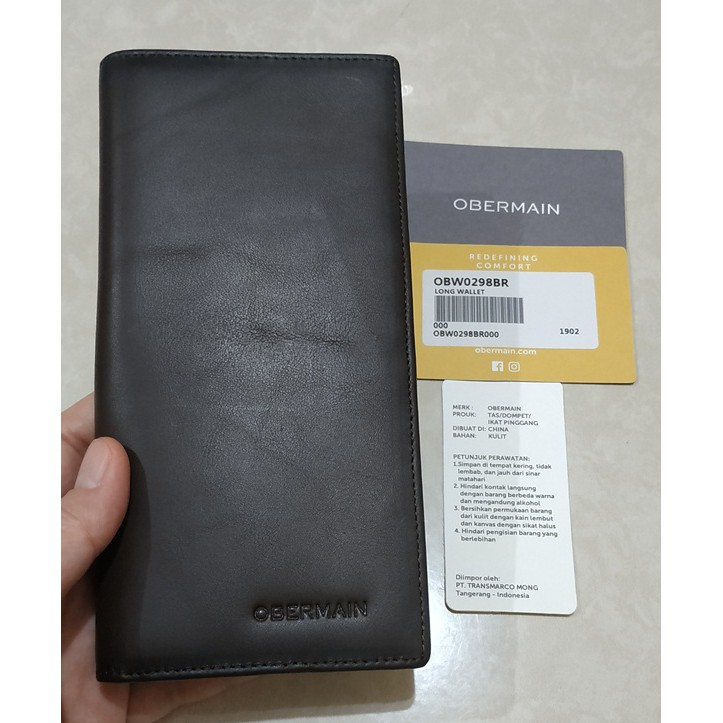 Dompet Panjang Pria Long Wallet Obermain Original