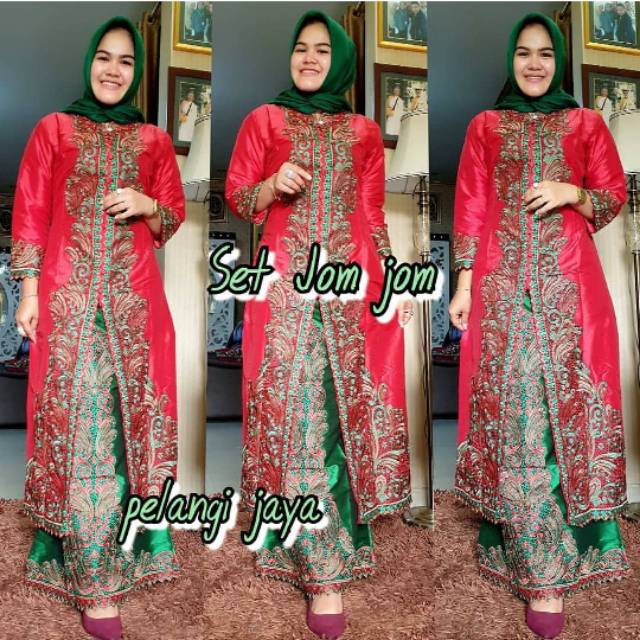 Kebaya gamis set jomjom pelangi jaya 5