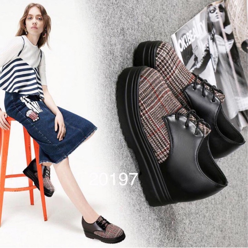 sneakers wedges 20197 tinggi 7cm sepatus sendal wanita import realpict