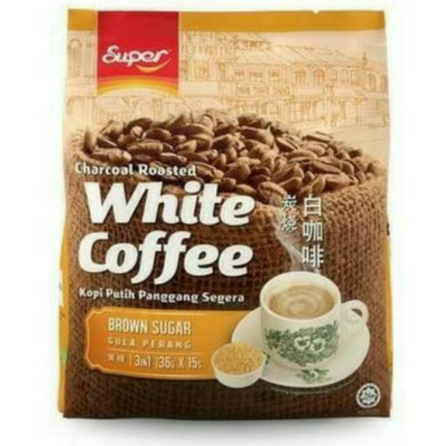 Kopi malaysia super white coffee brown sugar