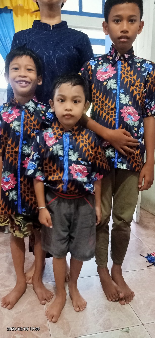 Real Pict • Hem Anak / Kemeja Anak / Kemeja Batik Anak Sd