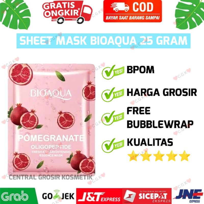 BIOAQUA SHEET MASK HYDRATING ESSENCE (☑️BPOM) - BRIGHTENING MOISTURIZING SKIN CARE MASKER WAJAH - FACE MASK BRIGHTENING - MOISTURIZER