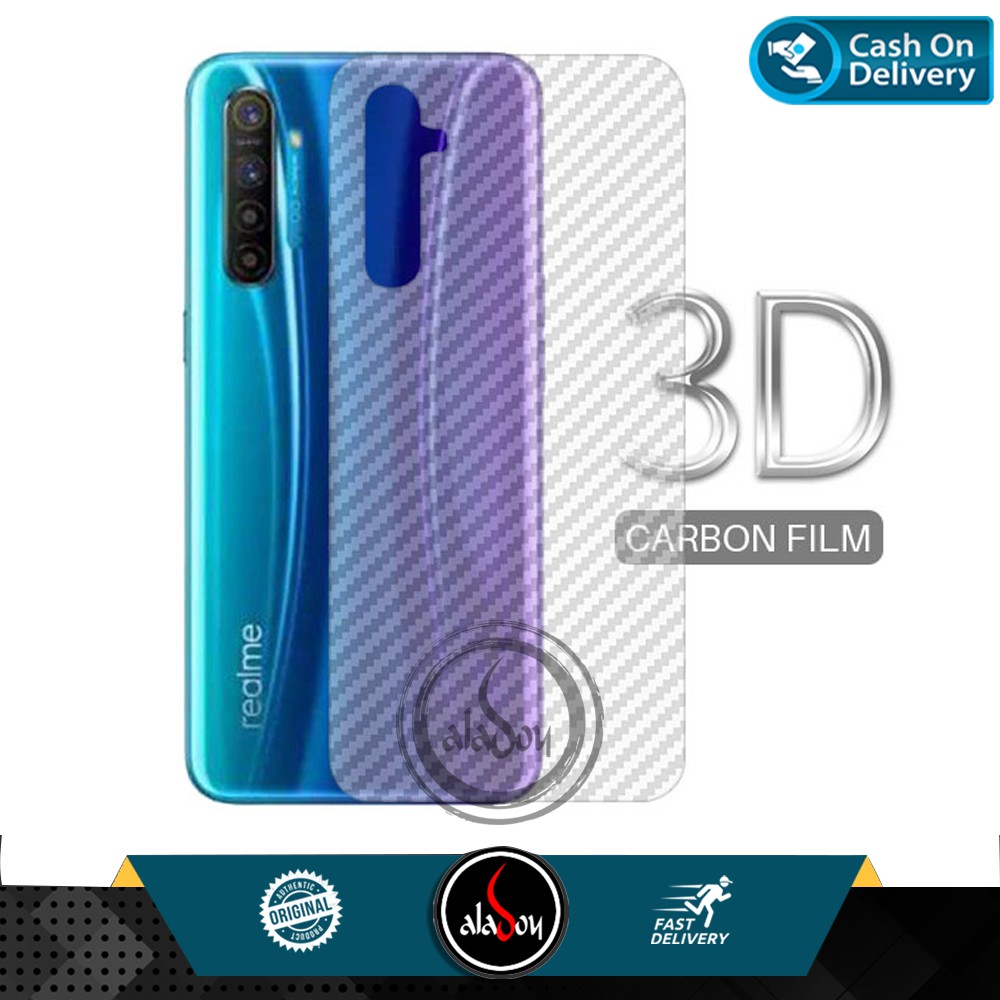 Garskin Carbon 3D Realme XT Premium Back Screen Protector