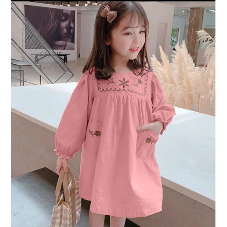 KALILA SAHNA Dress Baju Anak Perempuan Umur 2 - 6 Tahun / Bahan Katun