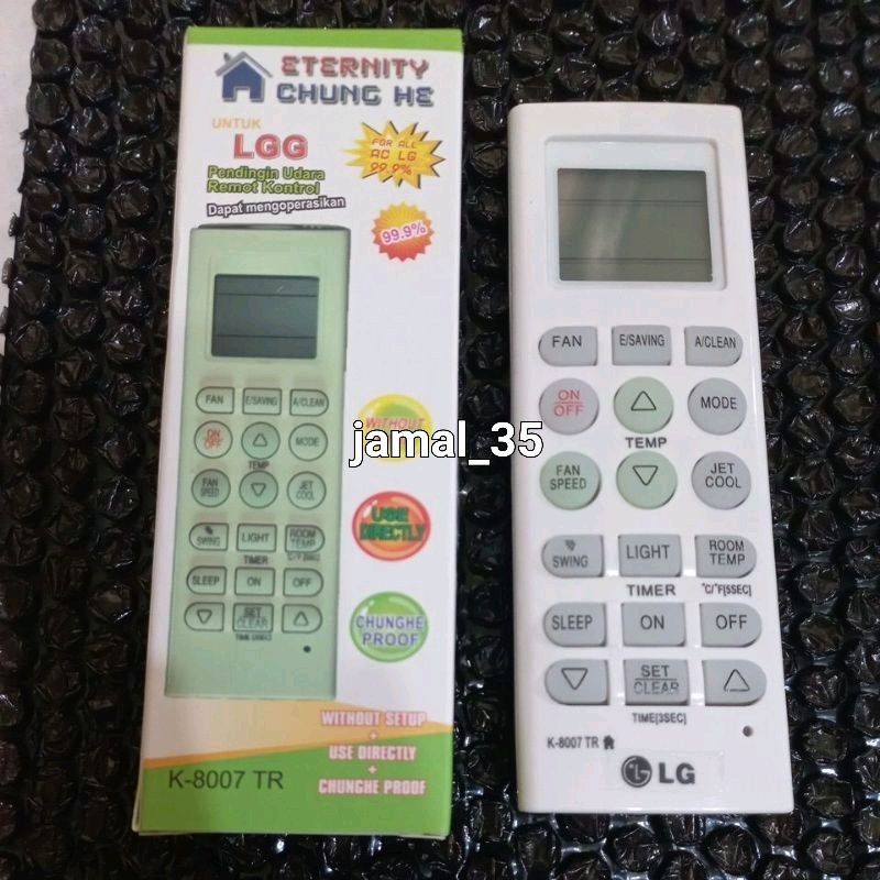 REMOT AC LG MULTI TANPA SETTING/PROGRAM