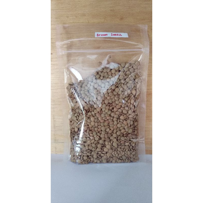 

Organic brown lentils 100gram / lentils coklat