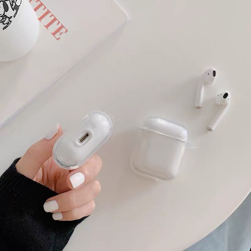 Case Pelindung Bahan TPU Transparan Untuk Apple AirPods 1 / 2 Pro Generation i11 i12 4 AirPods Pro 2