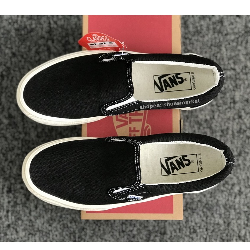 Sepatu Vans Slip On Og Black White