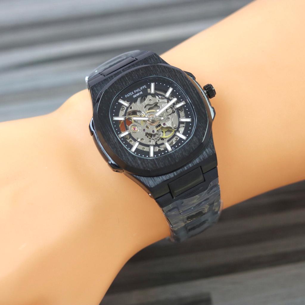 Autometic Jam Tangan Pria Tanpa Baterai - Jam Tangan Pria Otomatis Rante - Jam Tangan Metic Pria Ori