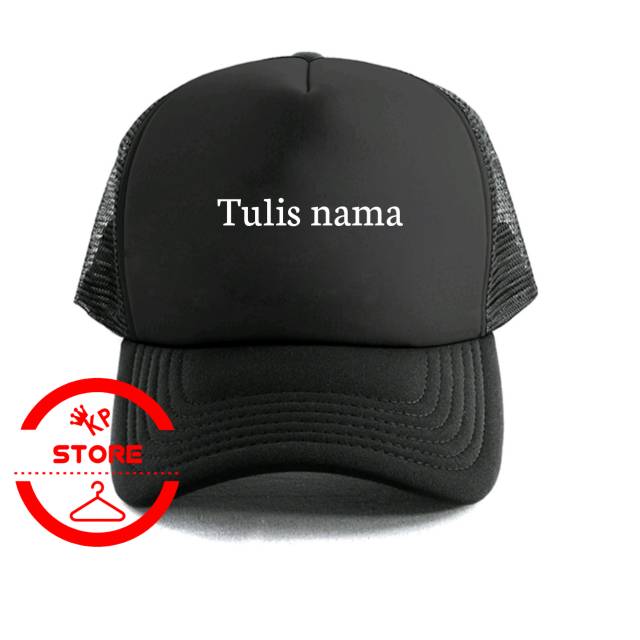 Topi trucker custome nama/desain sendiri