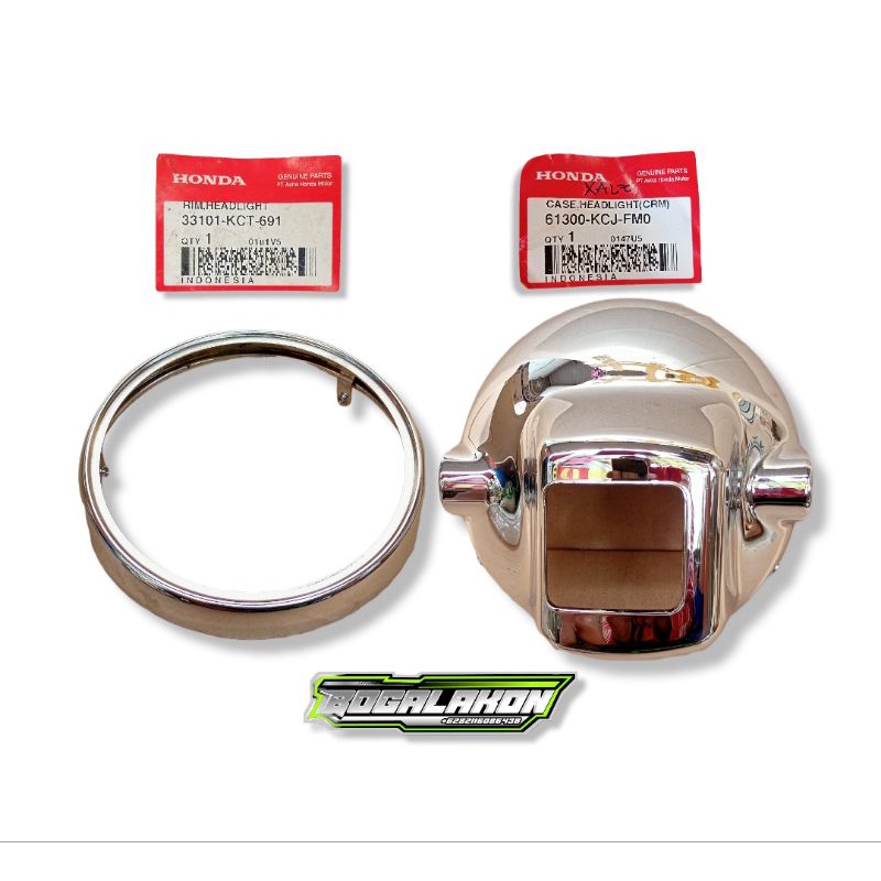 batok lampu tiger 2000 lama croom sett ring original baru