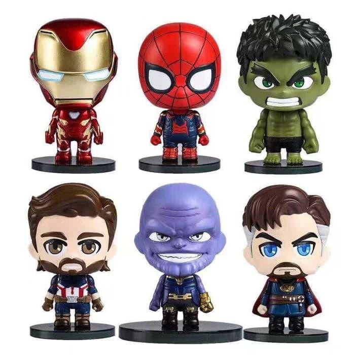 Unik Action Figure Avengers Infinity War Kepala Besar Bukan Funko Pop Penawaran Menarik