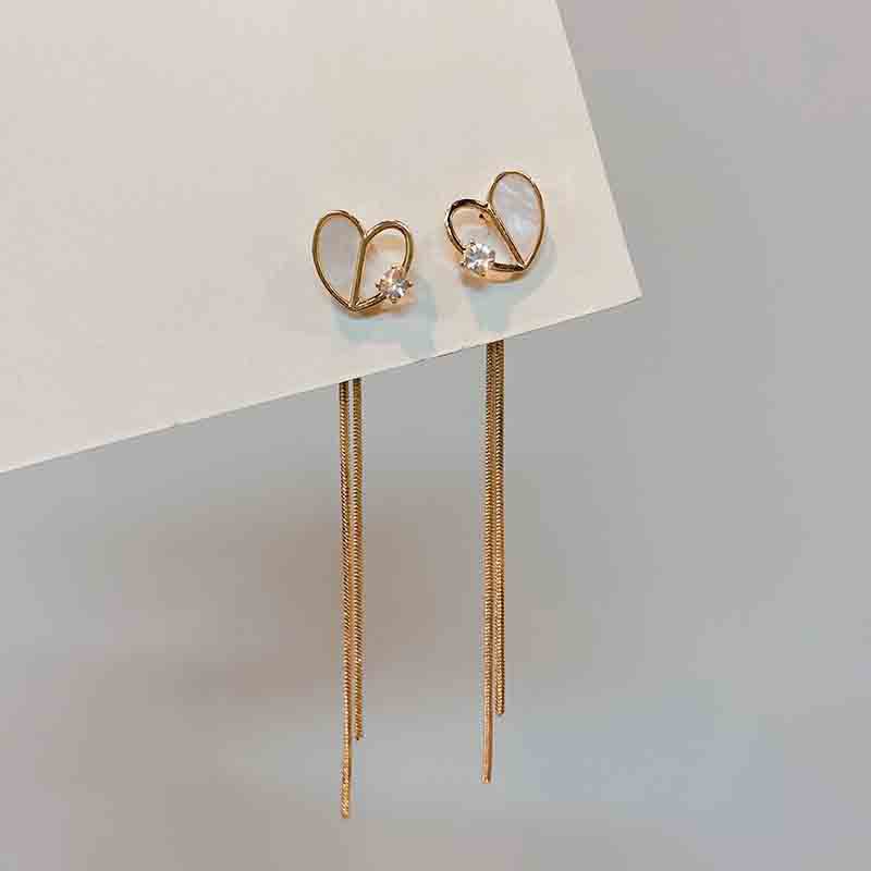 Anting AT200 Panjang Perak / Silver S925 Anting Unik Lucu Keren Fashion Wanita / Deluna/BS