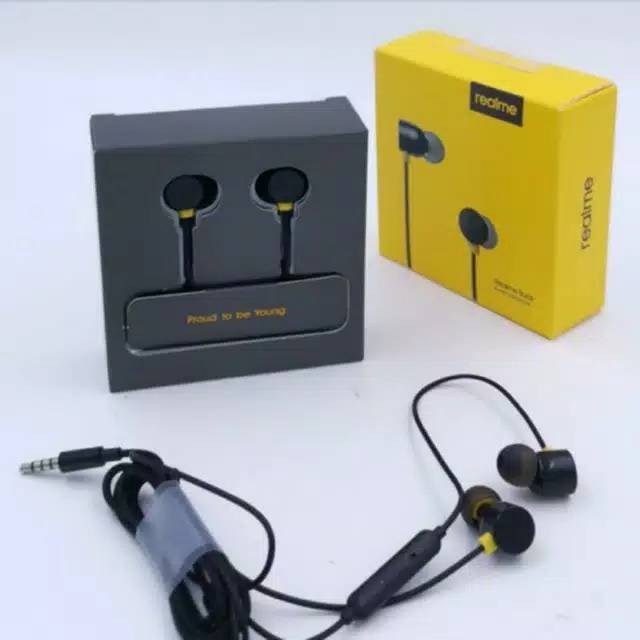 Headset Realme Buds In-Ear ORI 100% Asli Realme 3PRO C2 XT X2PRO All Tipe With Mic Realme Earphone