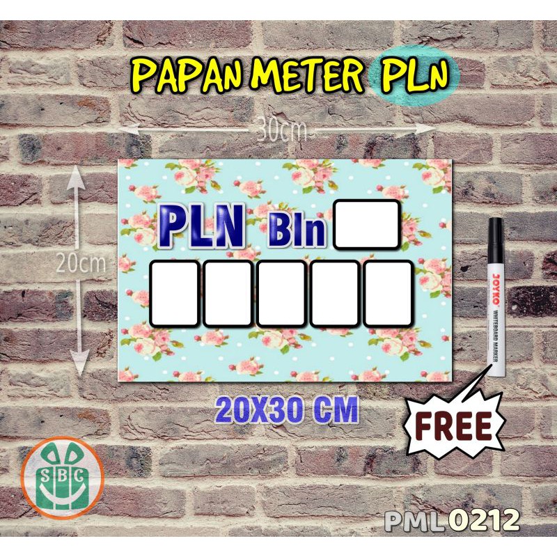 

Stokastik Papan Meter Listrik PLN PAM motif Unik - Shabby 12