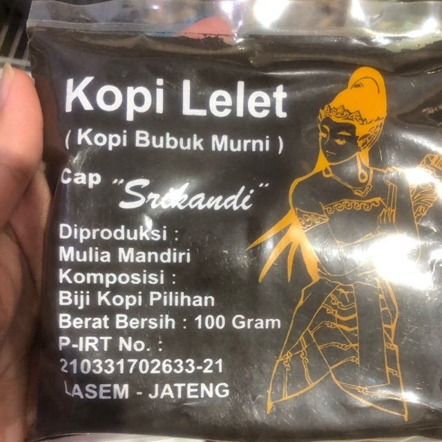 

Kopi Lelet Lasem cap Srikandi