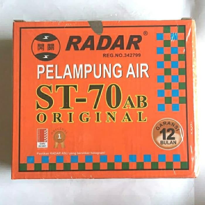 RADAR orange Pelampung Air Otomatis ST-70 AB Original Perlengkapan Toren