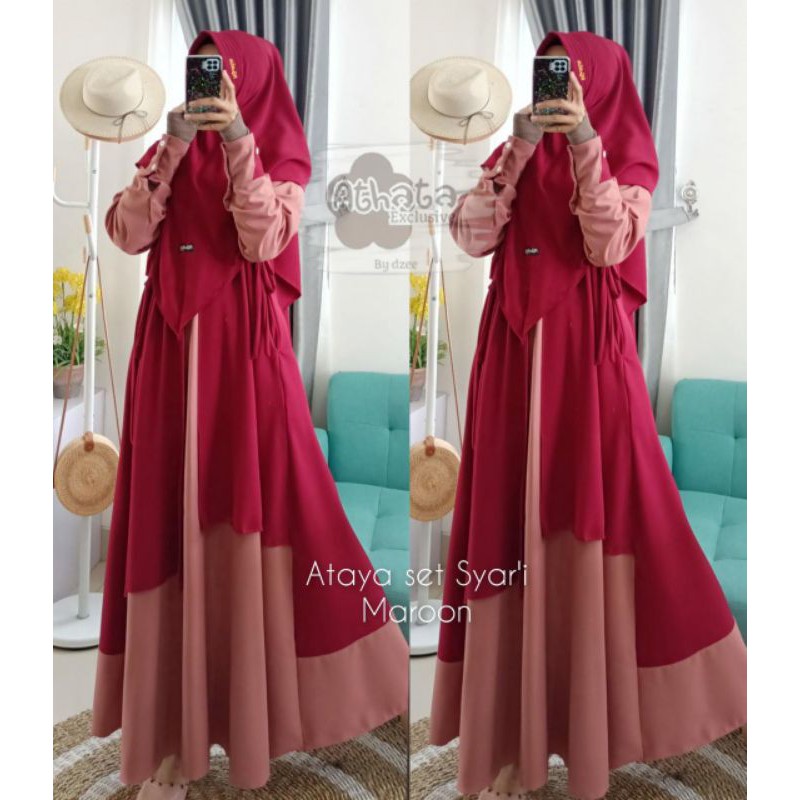 GAMIS ATAYA ORI ATHATA/GAMIS PREMIUM/GAMIS SET KHIMAR/GAMIS BEST SELLER
