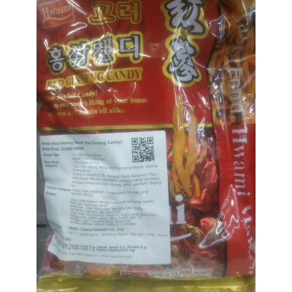 

permen rasa ginseng 270gr