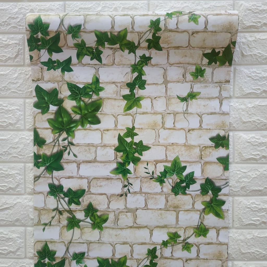 WALLPAPER DINDING MOTIF BATA DAUN