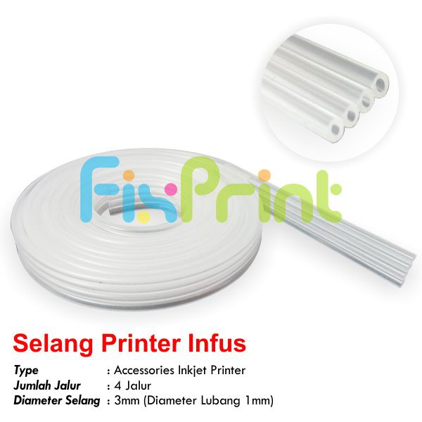 Selang CISS Infus 4 Jalur Meteran Mofikasi Printer Canon HP Epson