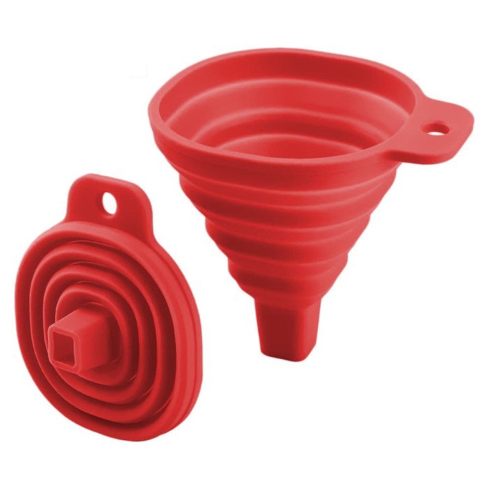 Corong Flexible Lipat Portable corong Silicone utk Minyak dan Air 8cm