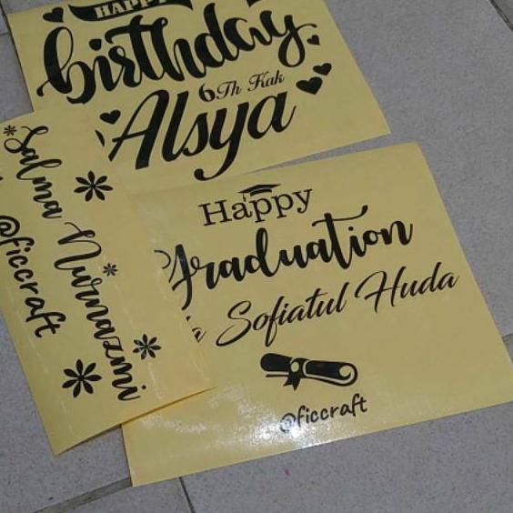 

«NEW» Custom Cutting Stiker balon pvc / Stiker nama / Tempelan balon / Balon pvc Tanpa PO murah