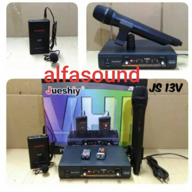 Mic Wireless Jueshiy JS 13V Original js13V pegang jepit clip on