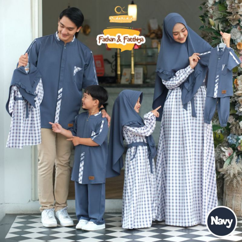 OidoKids - Sarimbit keluarga Fathan Fathiyya - Navy