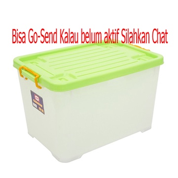 SHINPO CONTAINER BOX 52 LITER PLASTIK CB 52 CARAVAN SHINPO PLASTIK TEBAL ADA RODA