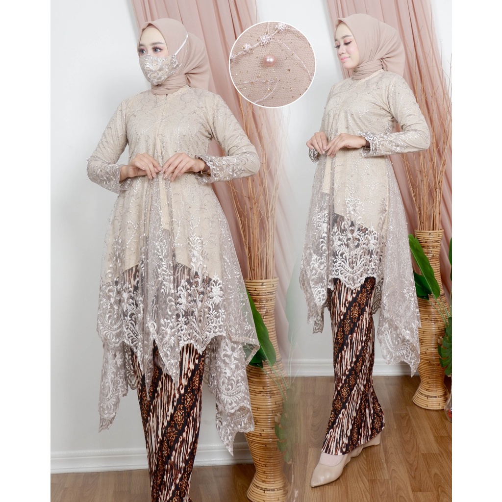 Kadai.baju / Kebaya tunik arumi / Kebaya modern tulle busui / Kebaya remaja dan pernikahan