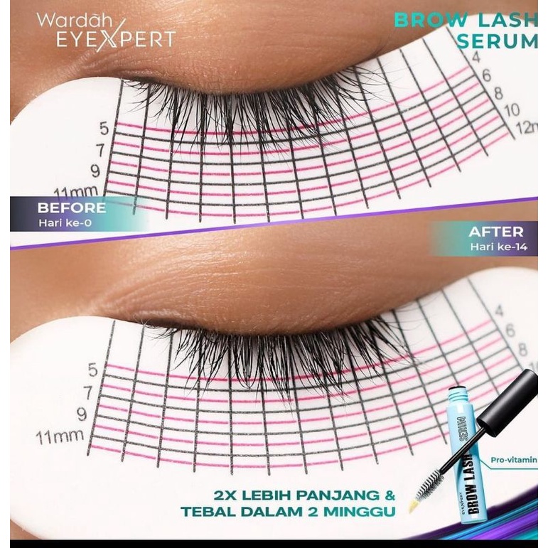 ✿ELYSABETHME✿ Wardah EyeXpert Brow Lash Serum penumbuh pemanjang pelentik bulu mata