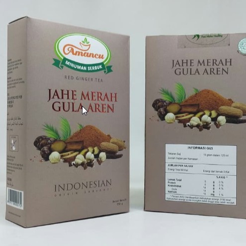 

Jahe Merah Instan Gula Aren 250gr