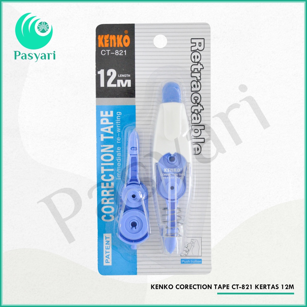 

Kenko Corection Tape Ct-821 /CT-821N Kertas 12m