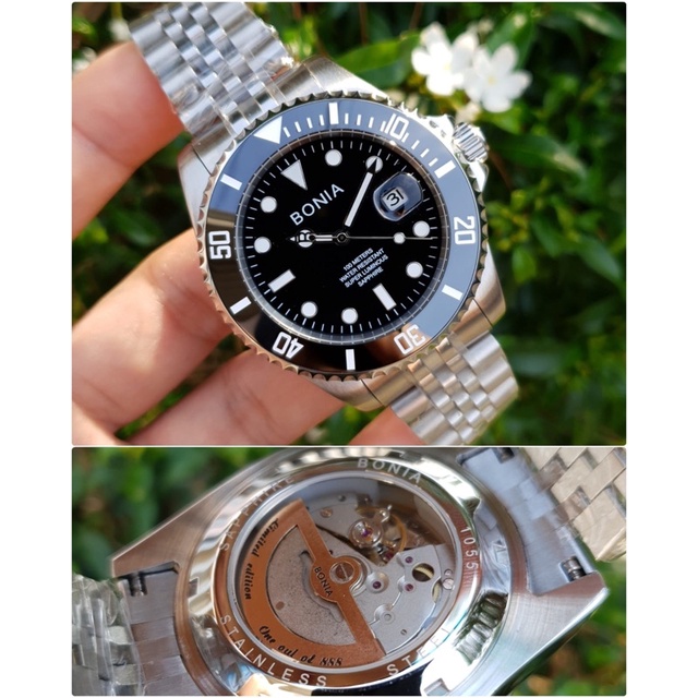 jam tangan pria BONIA LIMITED EDITION super automatic all stell