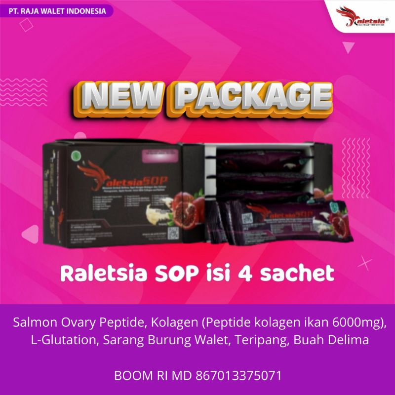 Raletsia SOP 4 sachet | Salmon Ovary Peptide | DNA salmon | SOP Raletsia