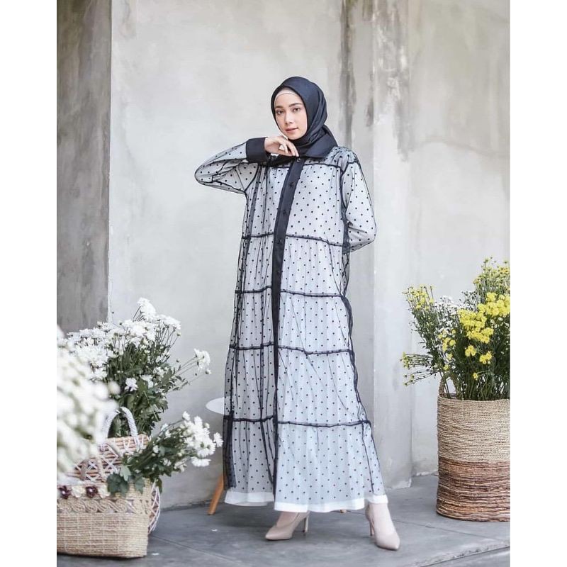 Lula long outer / Outer murah / Dress pesta / baju cewek / baju kekinian