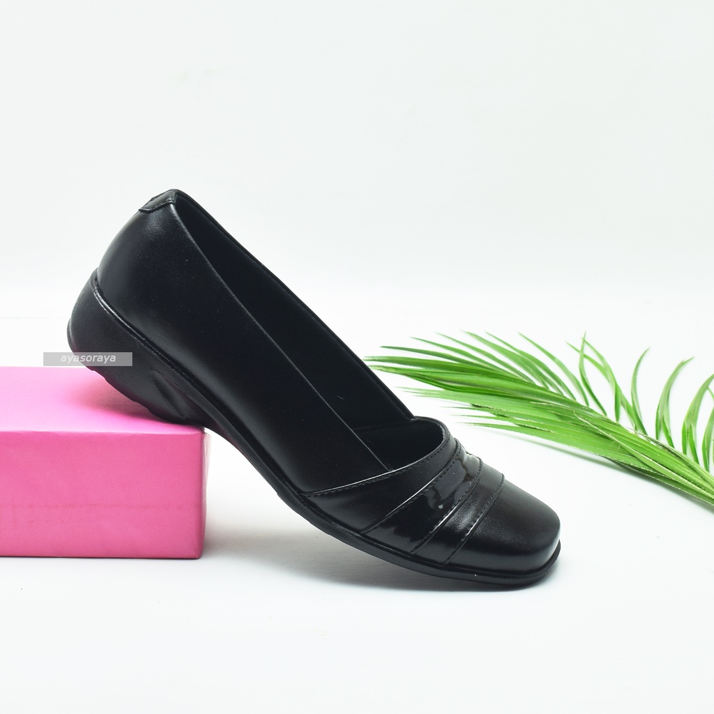 SEPATU Pantofel Pantopel Formal Wanita Warna Hitam Enak Dan Nyaman Dipakai - XIMA 723